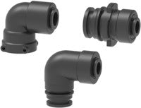 Fork fittings for rigid pipe