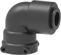 Elbow female fitting for rigid pipe