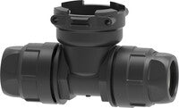 "T" fitting for quick connection with fork coupling female