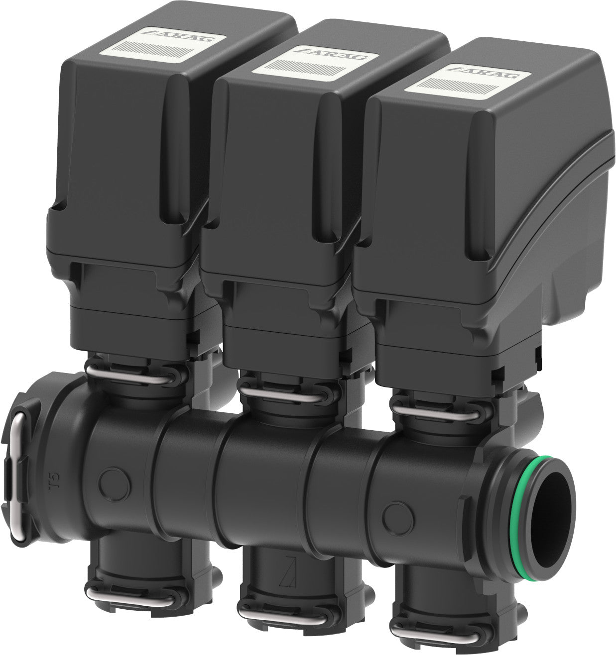 3 way- electric control unit with fork couplings