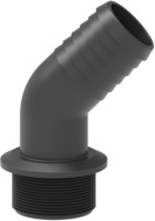 45° hose fitting with male thread
