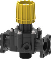 Manual proportional control valve with flanged coupling