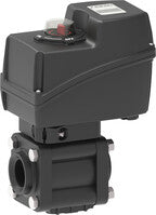 2-way electric bolted ball valves with threaded couplings