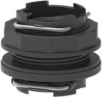 Bulkhead fitting with T7 / T9 fork coupling