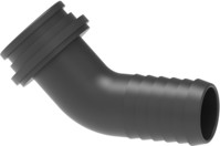 45° angled hose fittings for fly nut