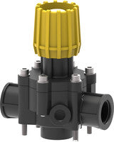 Manual proportional control valve with threaded coupling