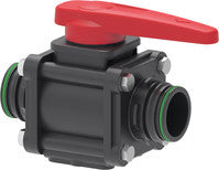 2-way bolted ball valves with fork couplings