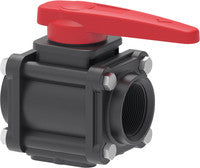 2-way bolted ball valves with threaded couplings