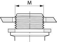 Gasket for bulkhead male threads