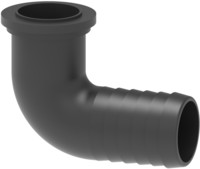 90° hose tail flat seat for fly nut