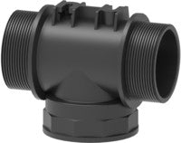 Union "Tees"with fastening slots, female/male