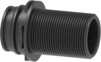 Bulkhead male threaded with male connection
