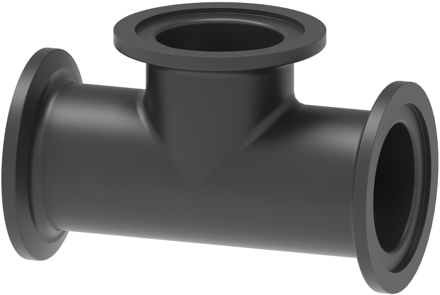 3-way Tee fitting with clamp coupling*