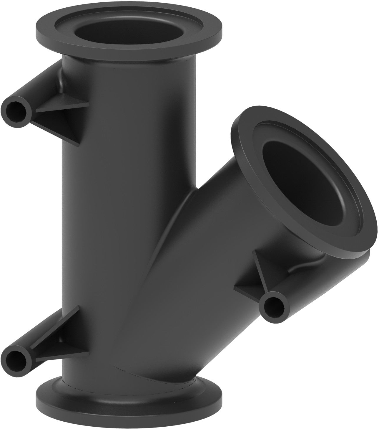 3-way Y fitting with clamp coupling*