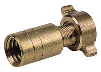 Self-locking union with fly nut