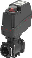 2-way electric ball valve with fork couplings
