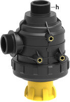 Suction filters G 1 1/4" threaded coupling with valve 313