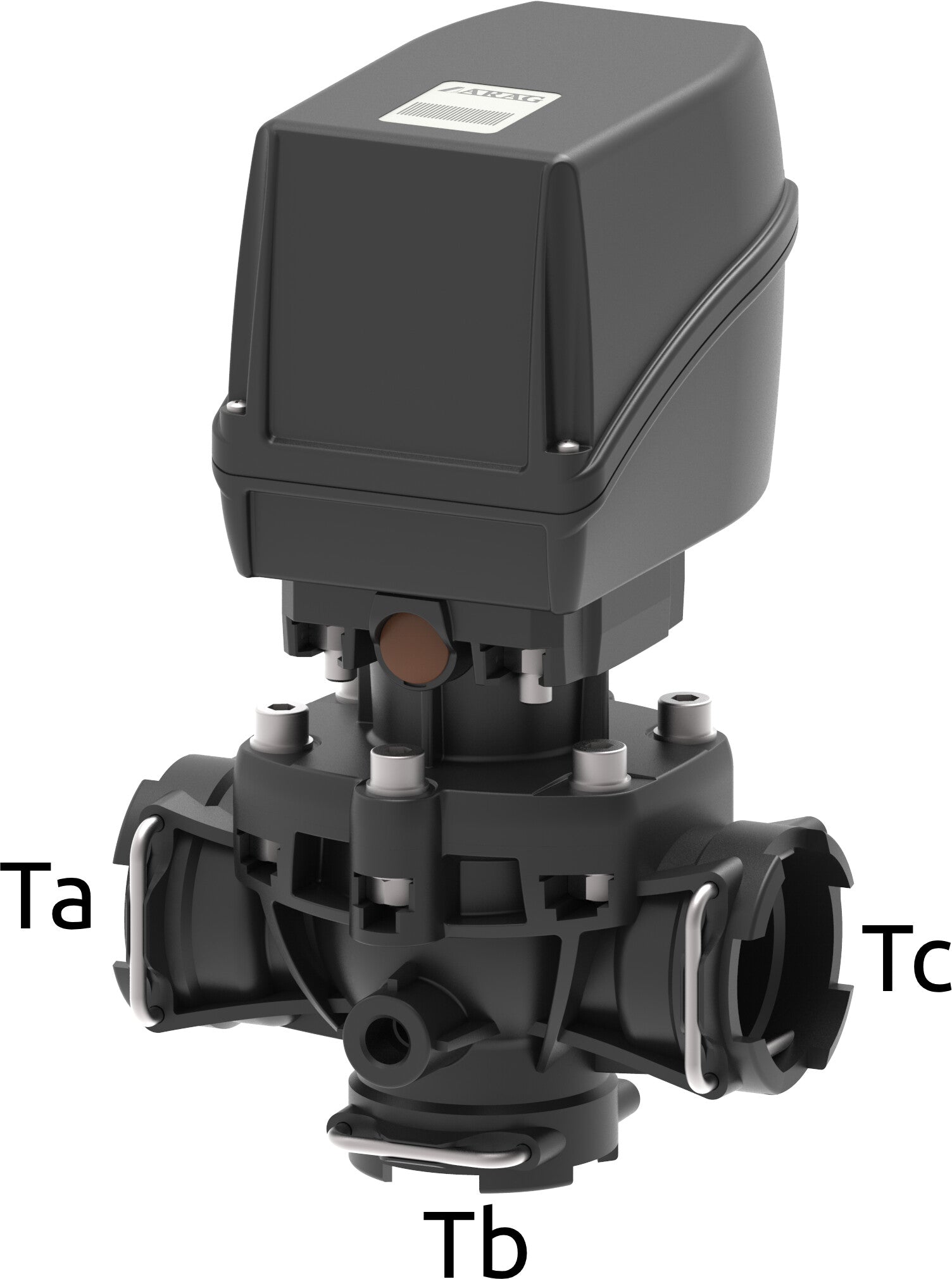 Electric diaphragm pressure relief control valve with fork coupling 875