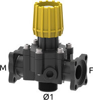 MANUAL PROP. VALVE 1inchM FLANGED 20B