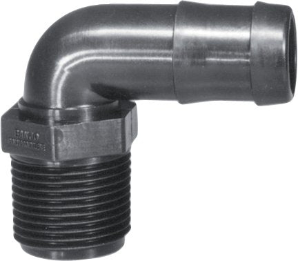 Banjo 90° Hose Barb-9901-HB050-075-90