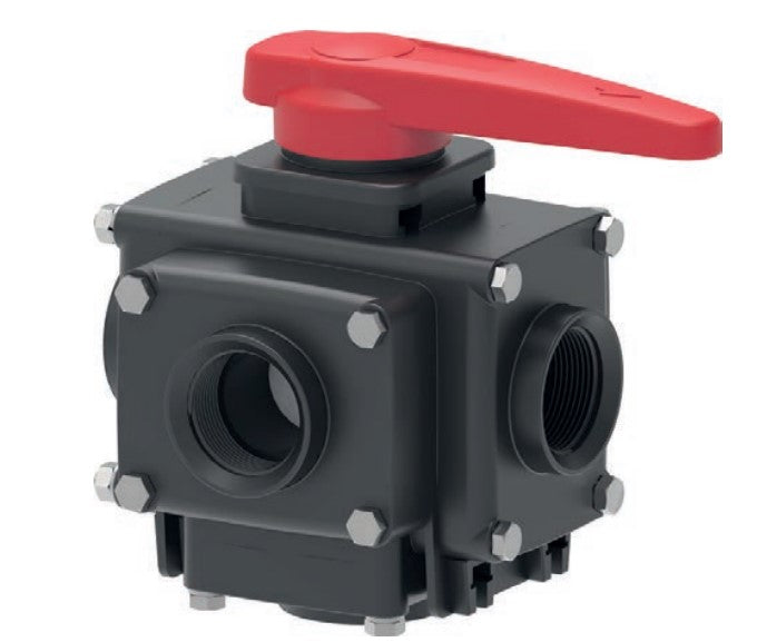 5 Way Ball Valve - Series 453 (1" to 2")