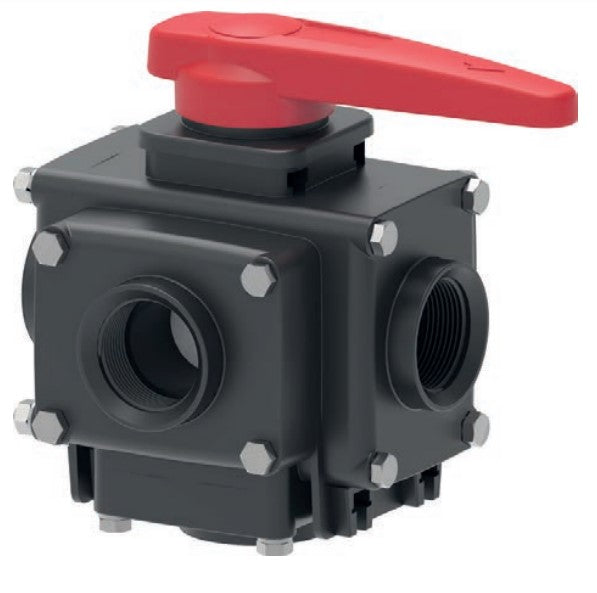4 Way Ball Valve - Series 453 (1" - 1"1/2)