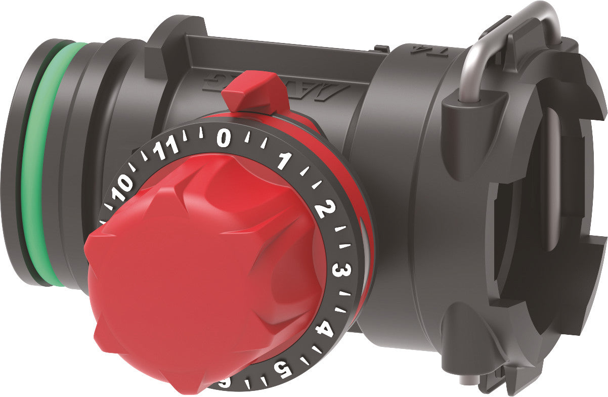 Metered by-pass with graduated balancing valve for electric valves series 863