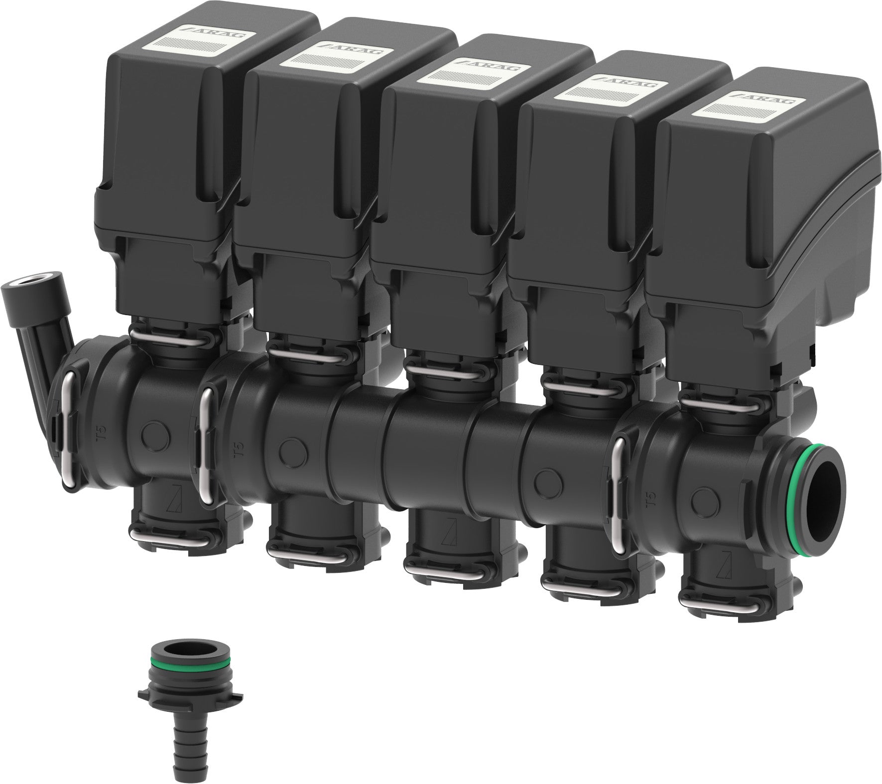 Series 863T ON-OFF electrovalve set with T5 fork connection