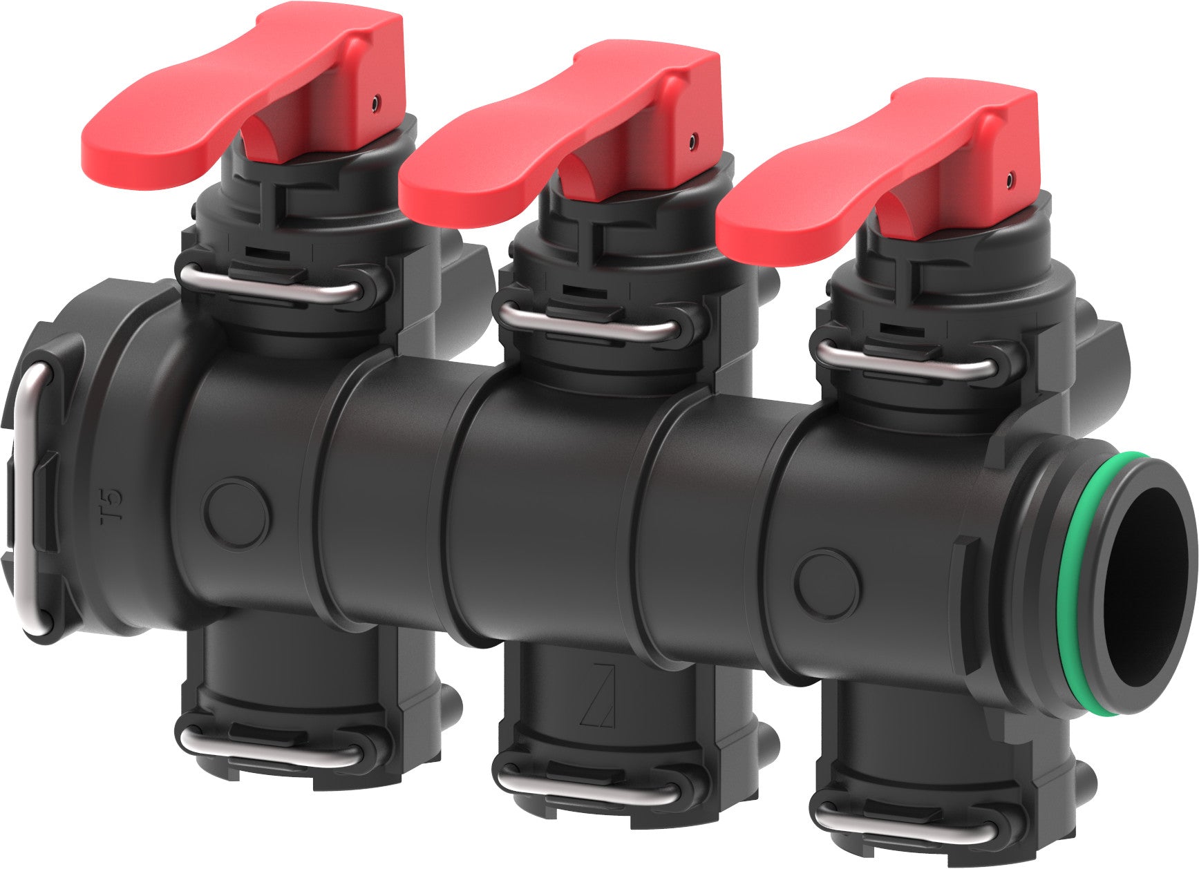 3 way- manual control unit with fork couplings