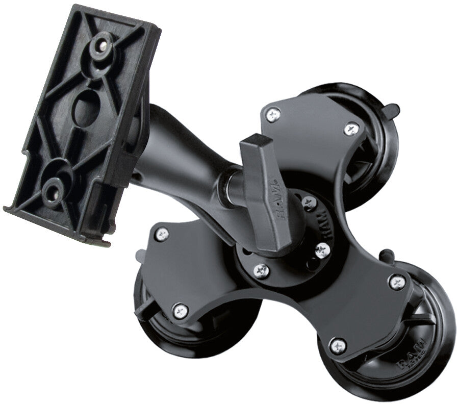 Triple mount with suction cup for BRAVO computer