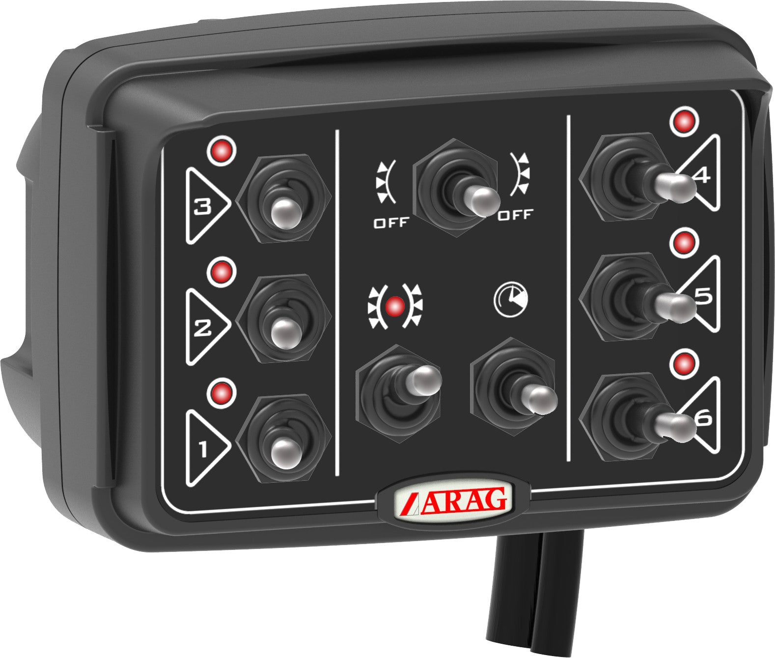 Control boxes for orchard sprayer