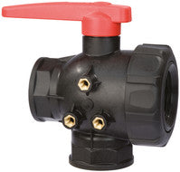 3-way single union ball valves - interrupted or continuous flow