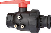 2-way single union ball valves with adapter