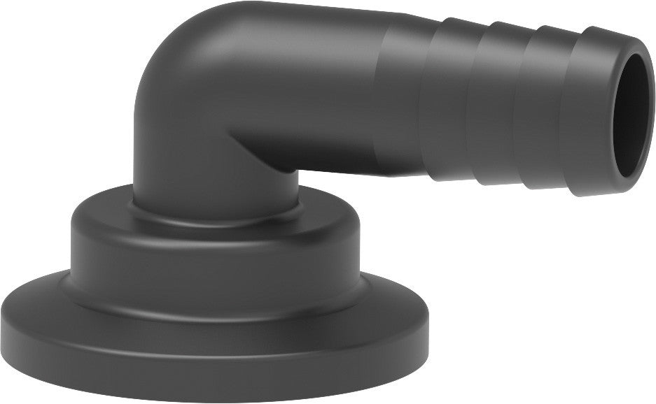 90° hose fitting with clamp coupling*