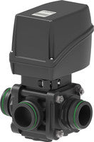 3-way electric bolted ball valves with side inlet and fork couplings - SAE J1939 protocol