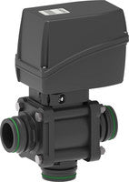 3-way electric bolted ball valves with bottom inlet and fork couplings - SAE J1939 protocol