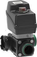 Electric proportional control valve with shaped ball 853