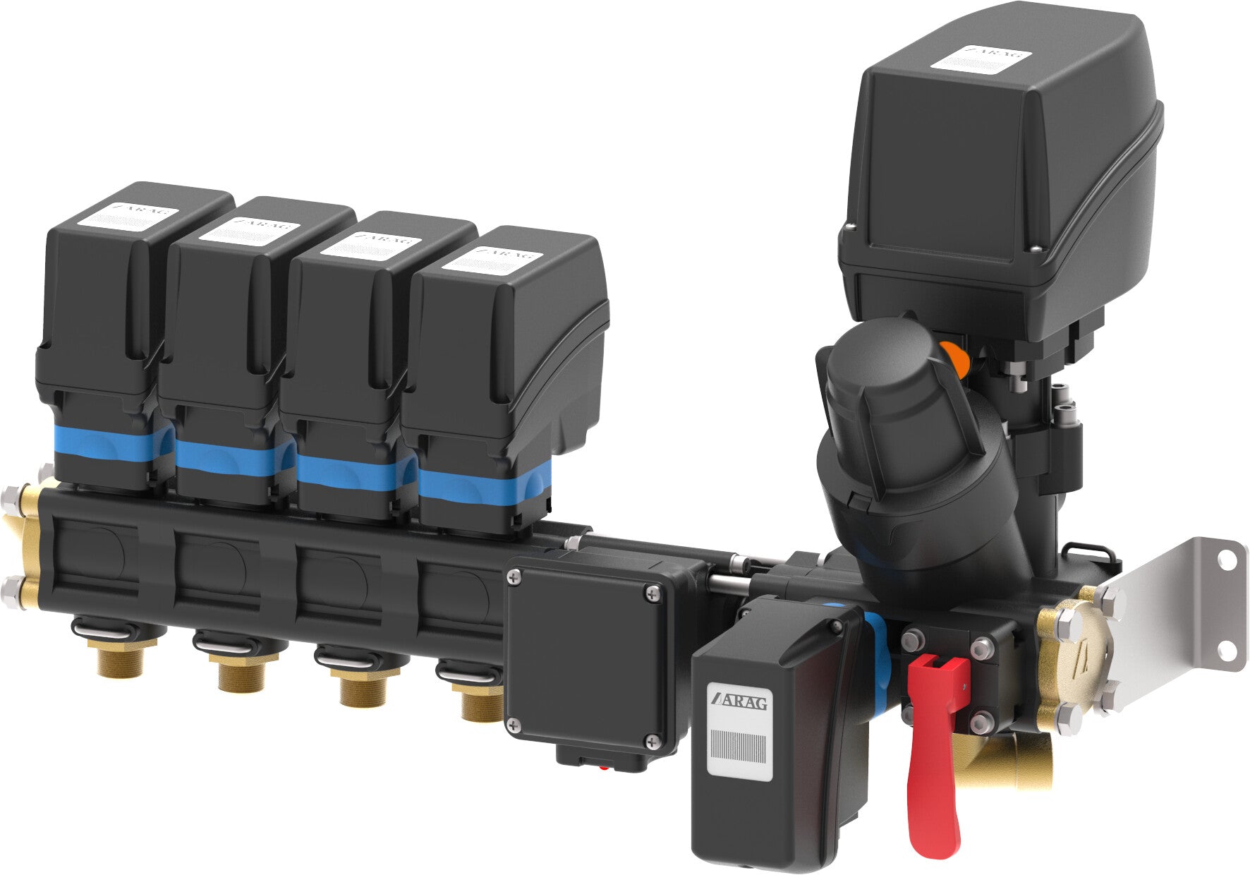 Constant pressure control units for orchard sprayers