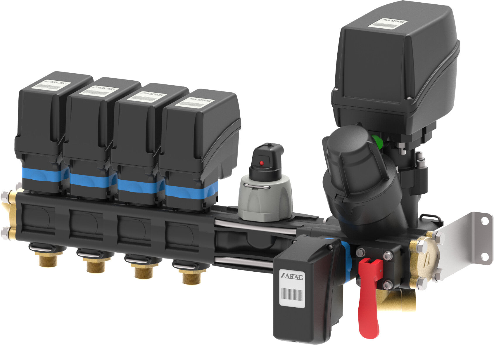 Constant pressure control units for orchard sprayers