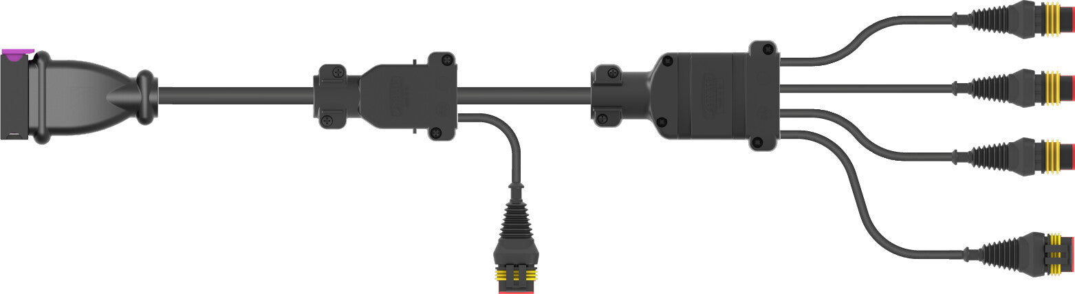 Connection cable for ultrasonic sensors