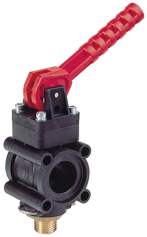 Manually controlled boom section valve
