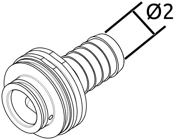 Hosetail with venturi