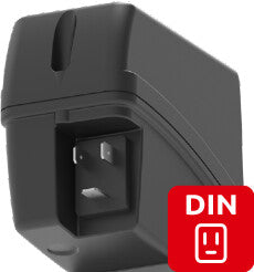 Electric boom section valve with fork connection