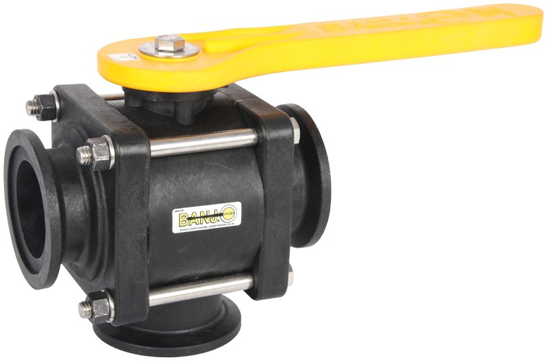 Banjo 3 Way Ball Valve - L Port-9901-MV220BL