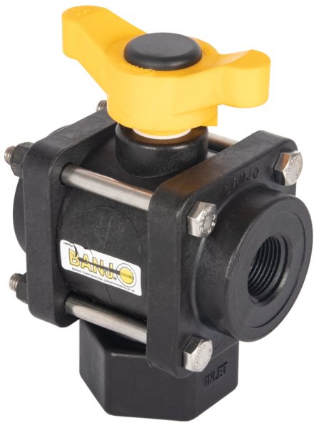 Banjo 3 Way Ball Valve - L Port-9901-V075BL