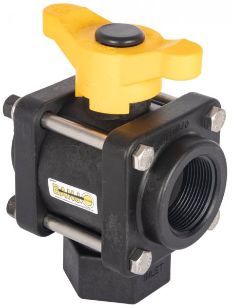 Banjo 3 Way Ball Valve - L Port-9901-V150BL