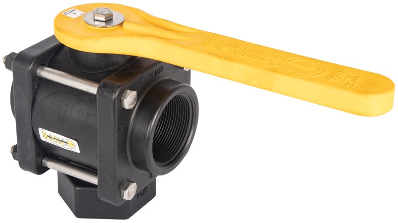 Banjo 3 Way Ball Valve - L Port-9901-V200BL