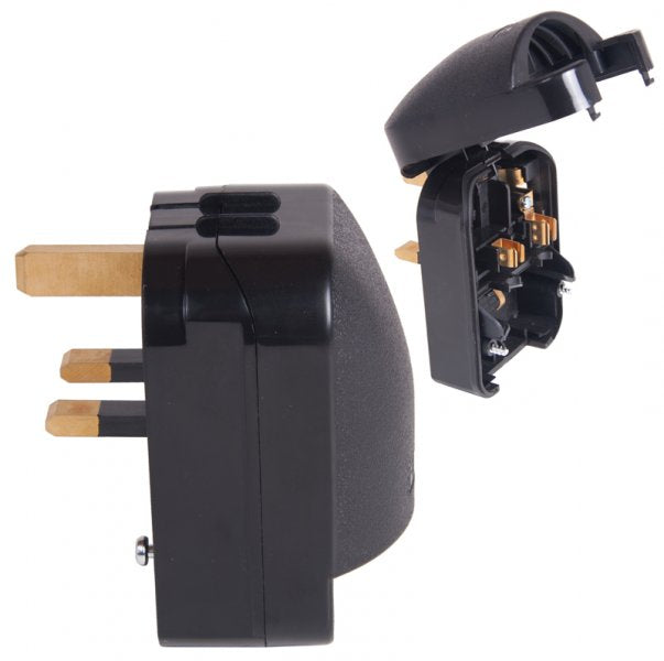 EU Schuko to UK Plug Adaptor-SCP3
