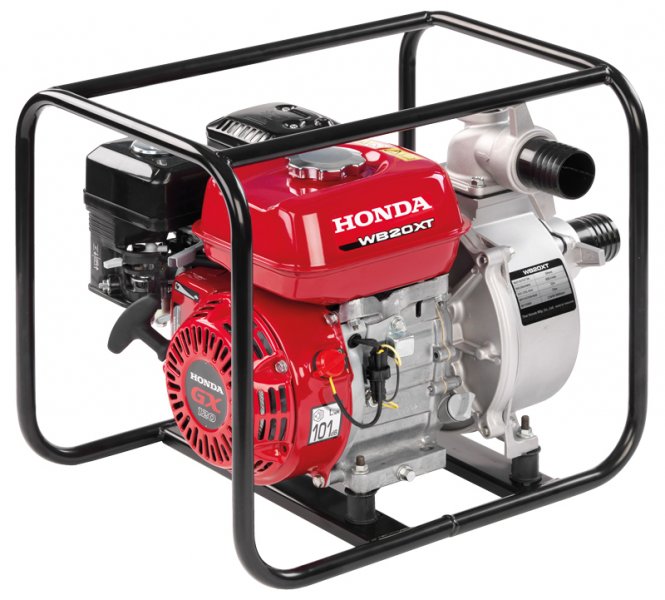 Honda WB20 Water Pump in Carry Frame-WB20