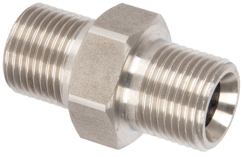 Stainless Steel BSP Nipple - 600 Bar-13.5051.51